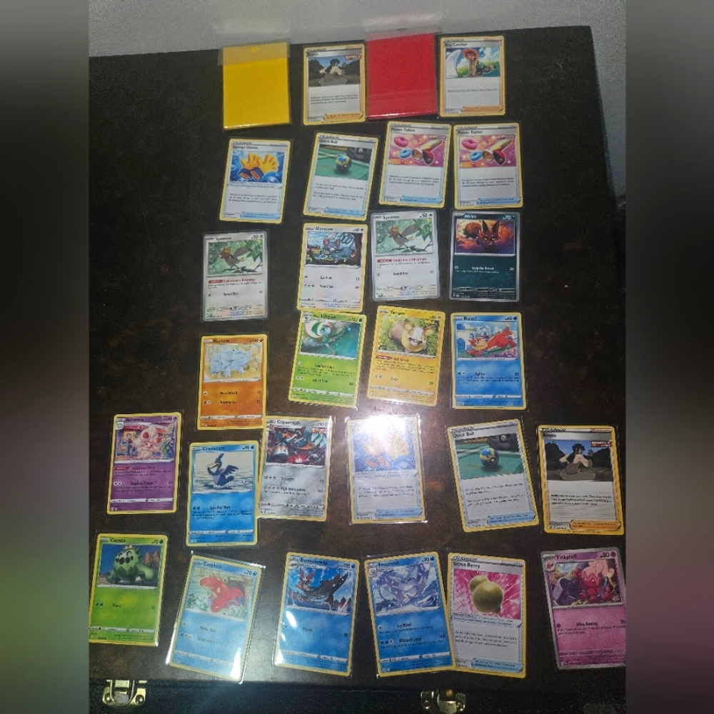 Pokemon Card Lot 26 Cards Plus Sleeves